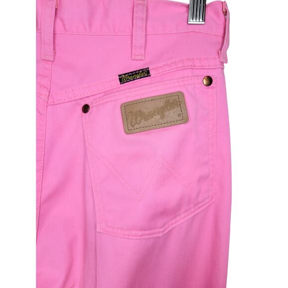 Vintage Wrangler Women's pink Denim 13 x 36 Jeans - Picture 5 of 8